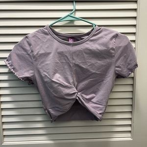 Purple crop top